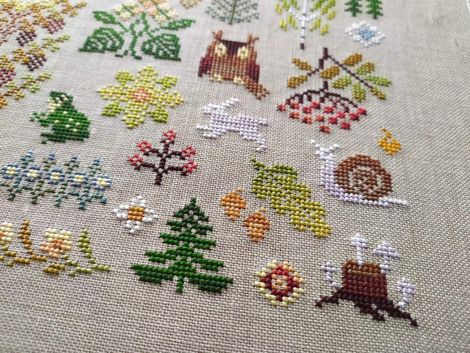 Owlforest набор для вышивания крестом Лисичкин лес