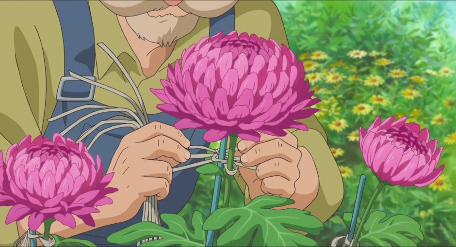 Аниме Миядзаки цветок