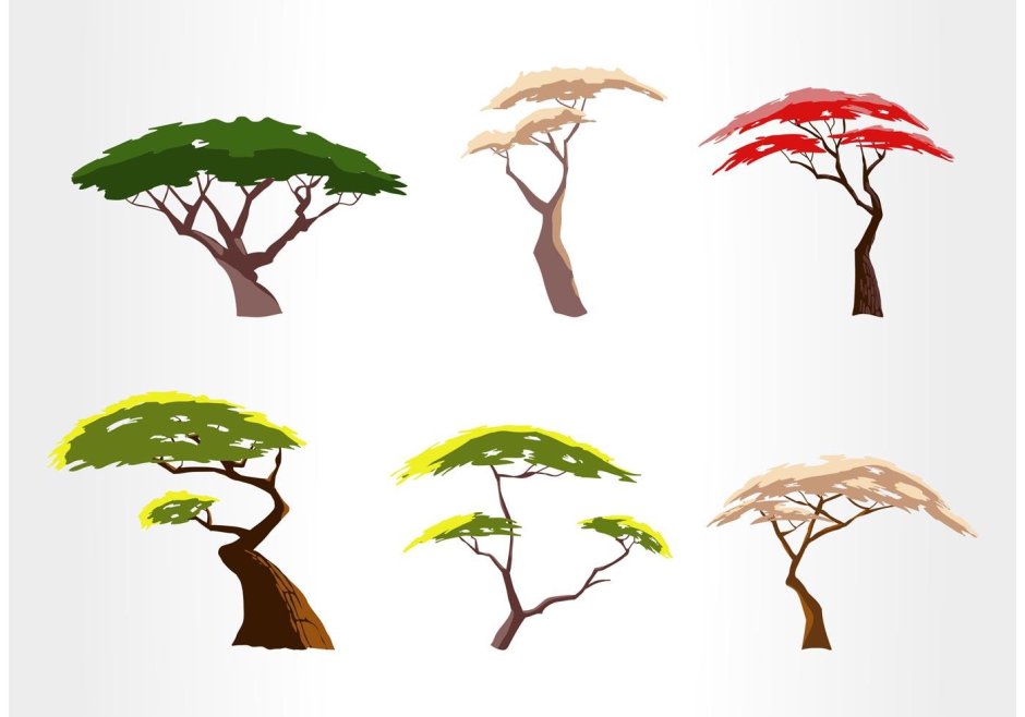 Стилизованные деревья Африки