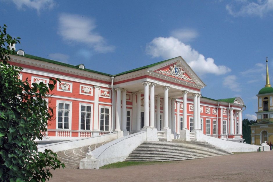 Фасад дворец Шереметьевых Кусково