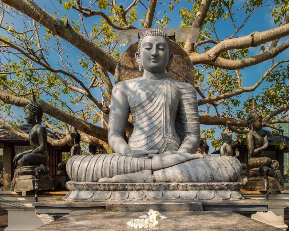 Будда Шакьямуни у дерева Бодхи