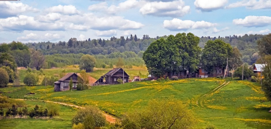 Деревня холм в Белоруссии