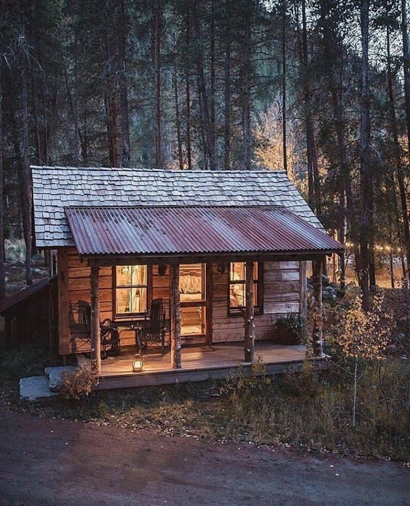 Одноэтажный деревянный дом