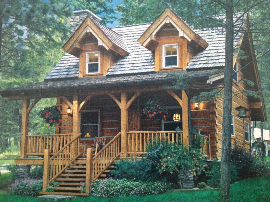 Деревянный домик мечты небольшой