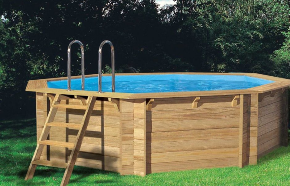 Каркасный деревянный бассейн
