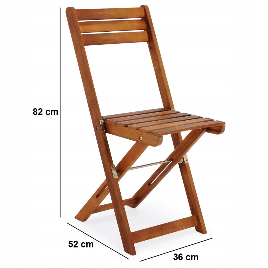 Раскладной стул из дерева
