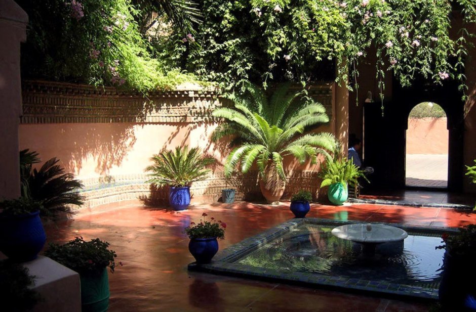 Марокко сады Мажорель сен-Лоран