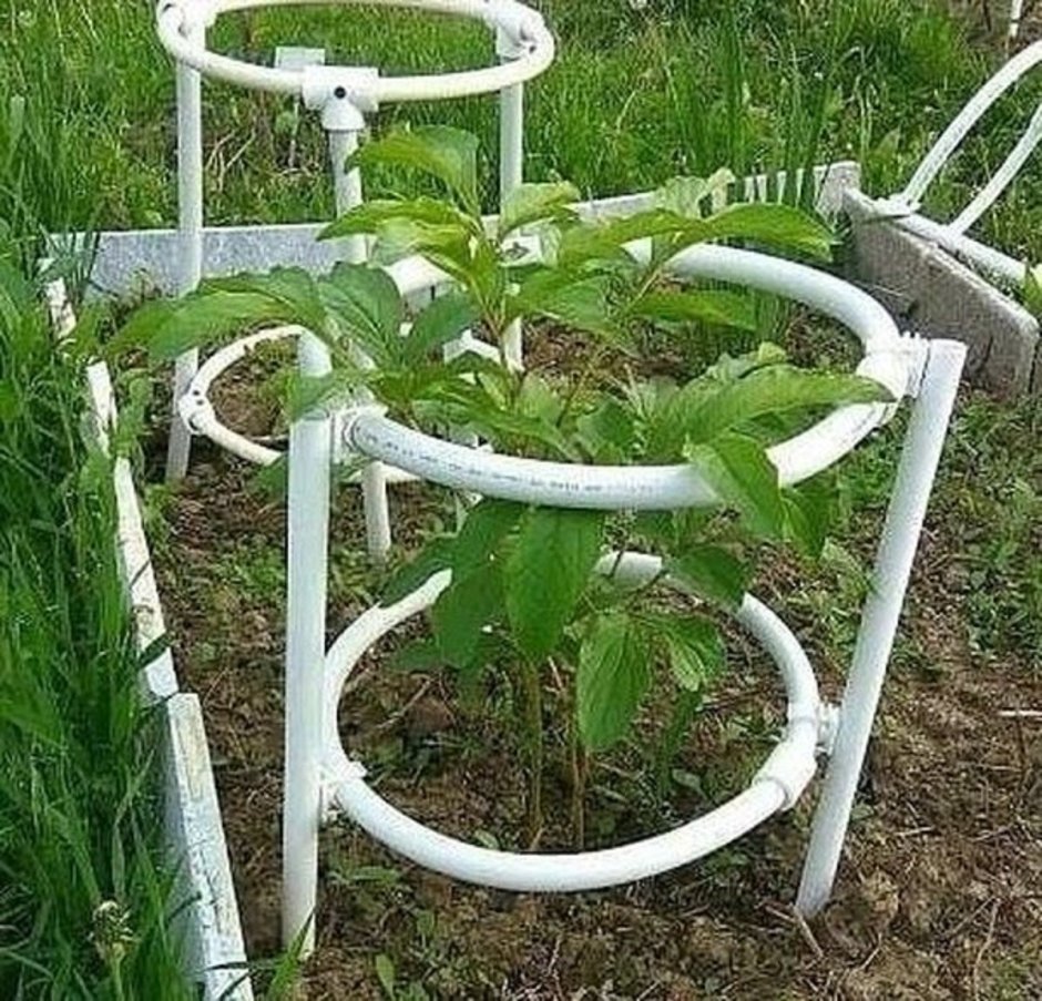 Изделия из пластиковых труб для сада