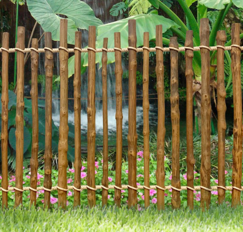 Забор из бамбука в скандинавском стиле