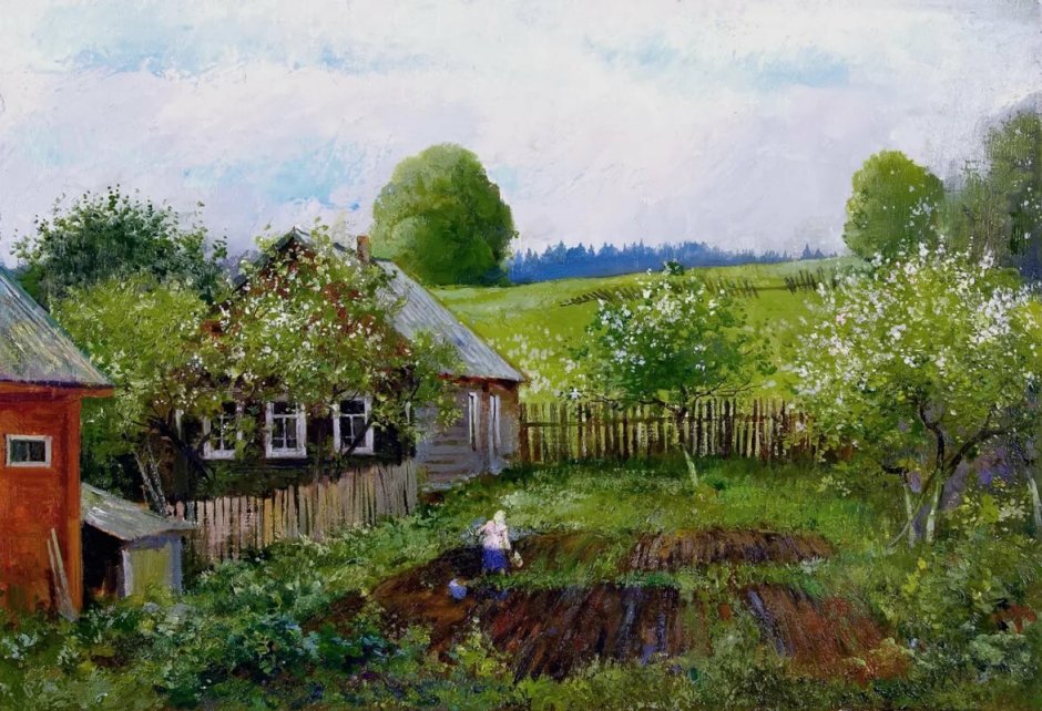 Огород в деревне