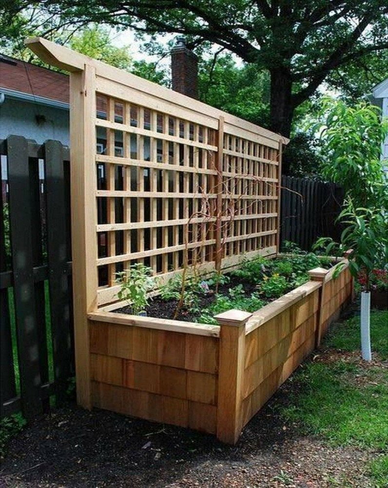 Деревянный забор для огорода