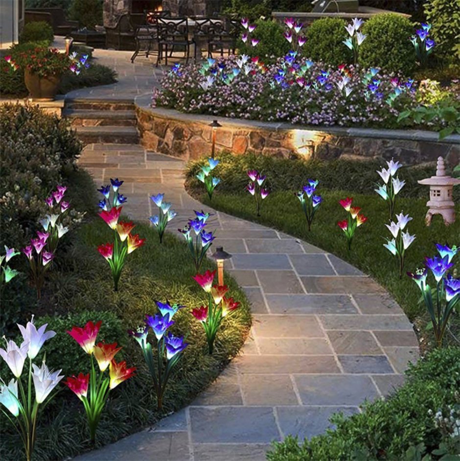 Подсветка садовых дорожек