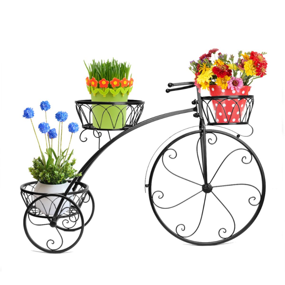 Декоративный велосипед под цветы