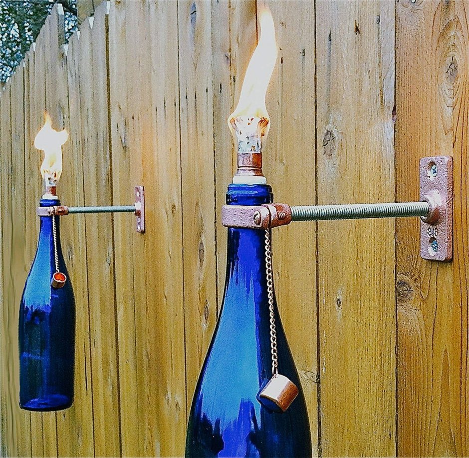 Декор из дерева для бутылок
