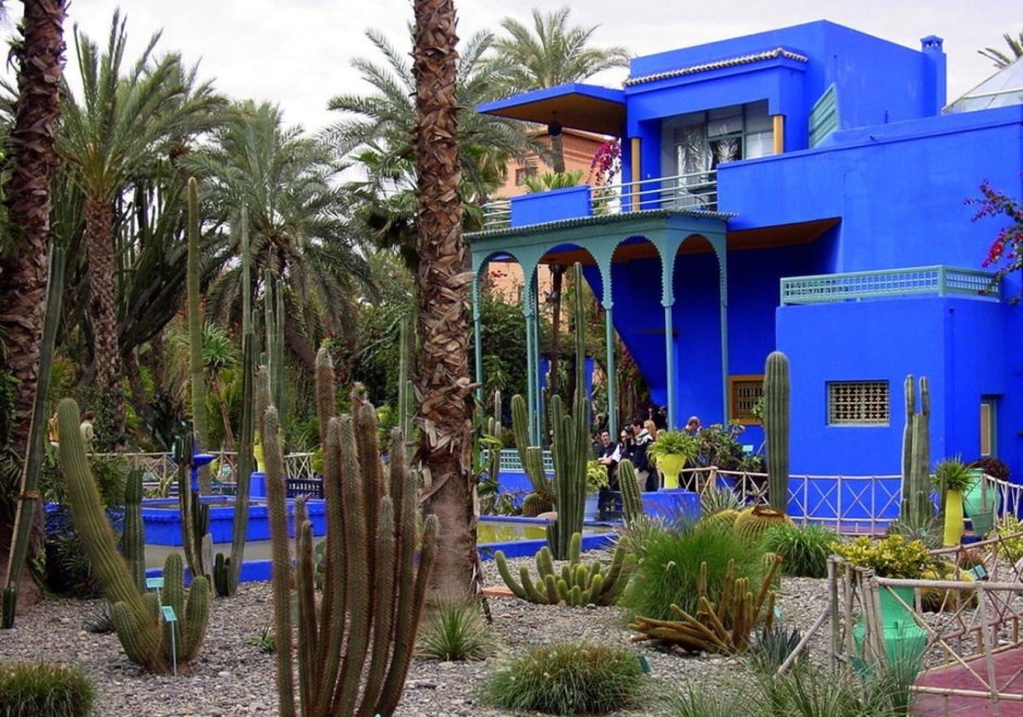 Марокко сад Мажорель музей Ив сен Лоран