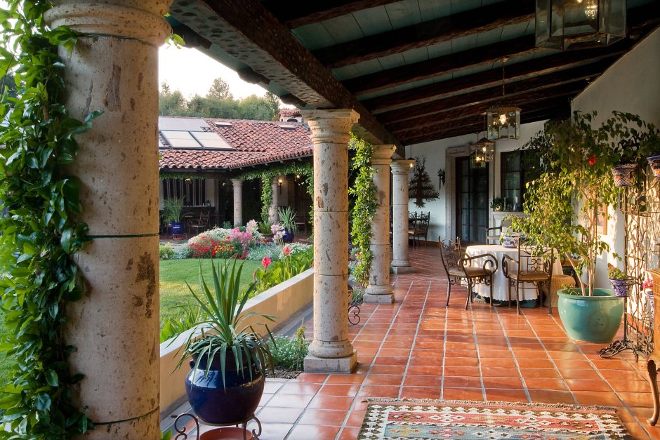 Португалия вилла колониальный стиль внутренний дворик