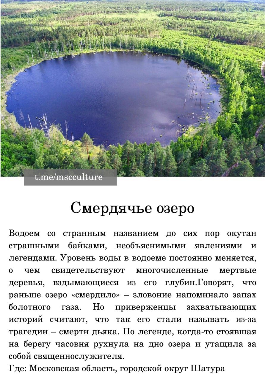 Смердячье озеро Шатурский район Московской области