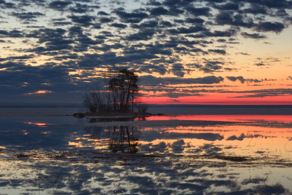 Фотографии рассвета на Онежском озере.