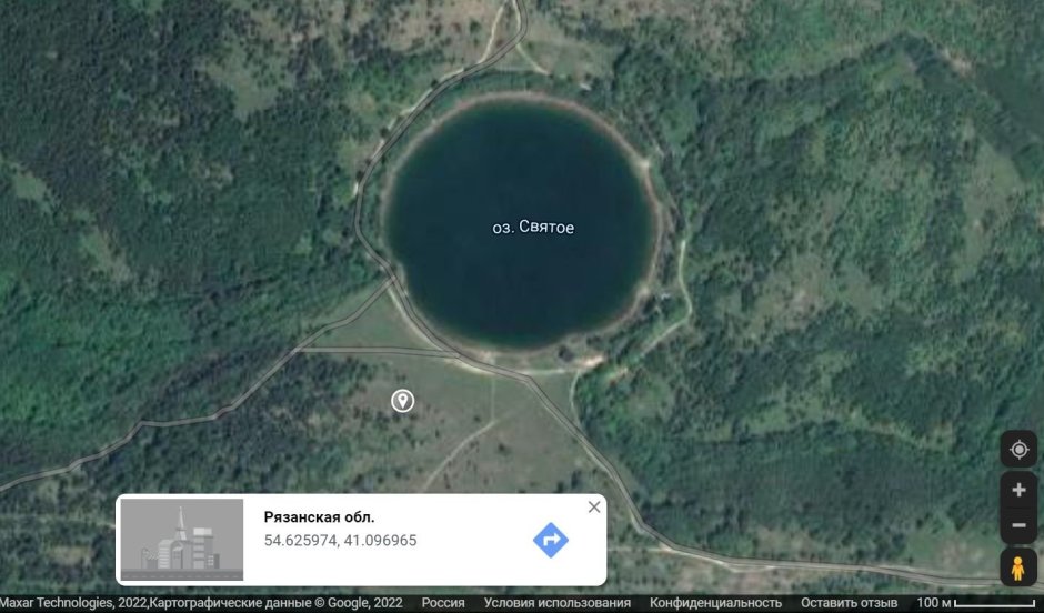 Круглое озеро в Рязани