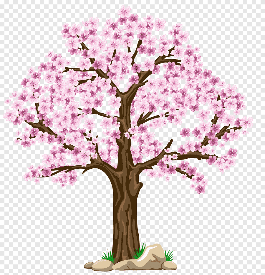 Цветущее дерево вектор