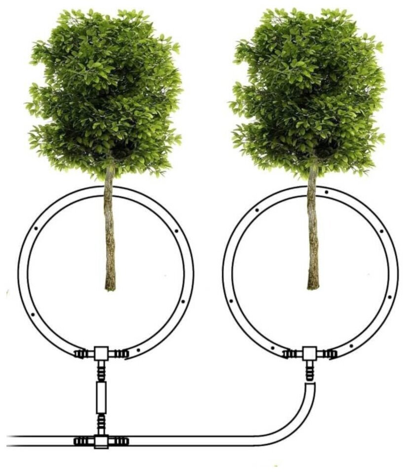 Капельный полив система для деревьев