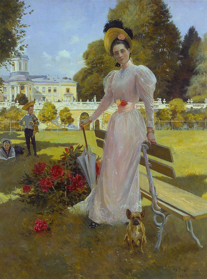 Франсуа Фламенг портрет княгини Зинаиды Николаевны Юсуповой