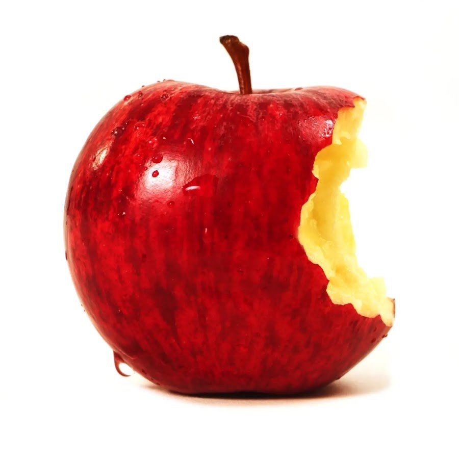 Отгрызанное яблоко