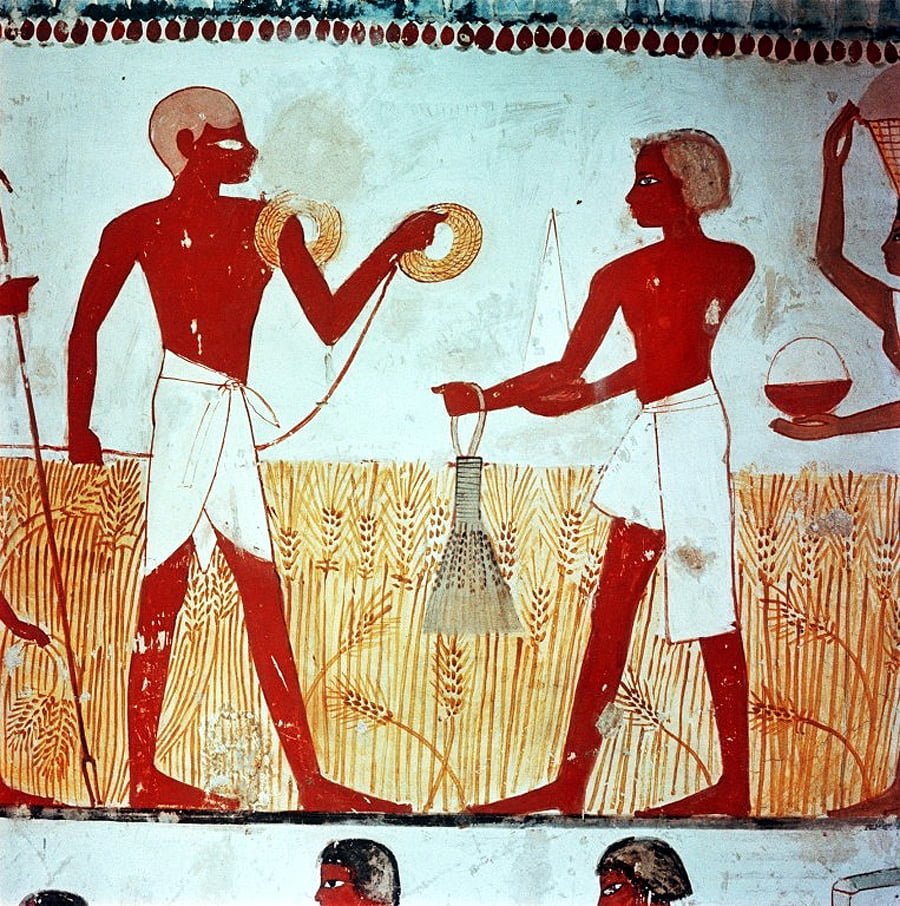 Древний Египет фреска ремесленник