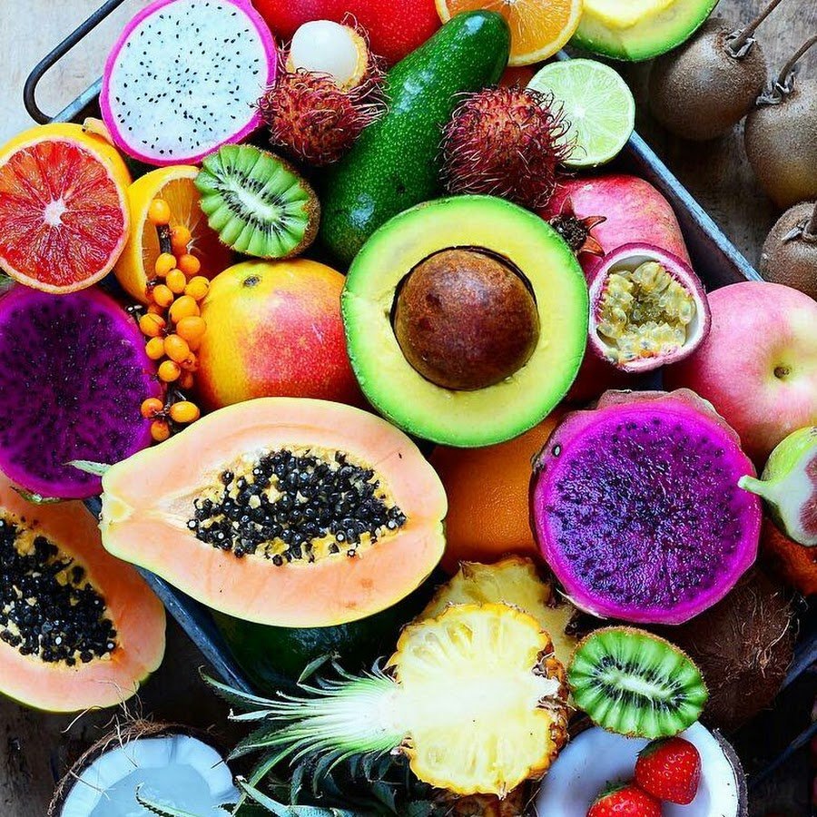 Тарелка экзотических фруктов