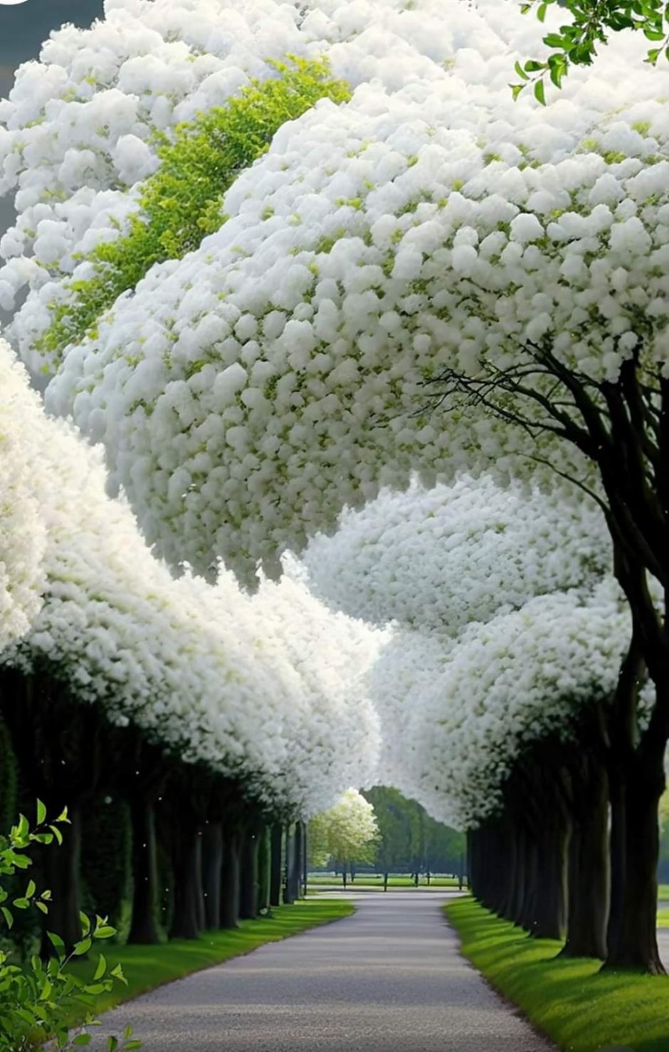 Японская клюква дерево цветет