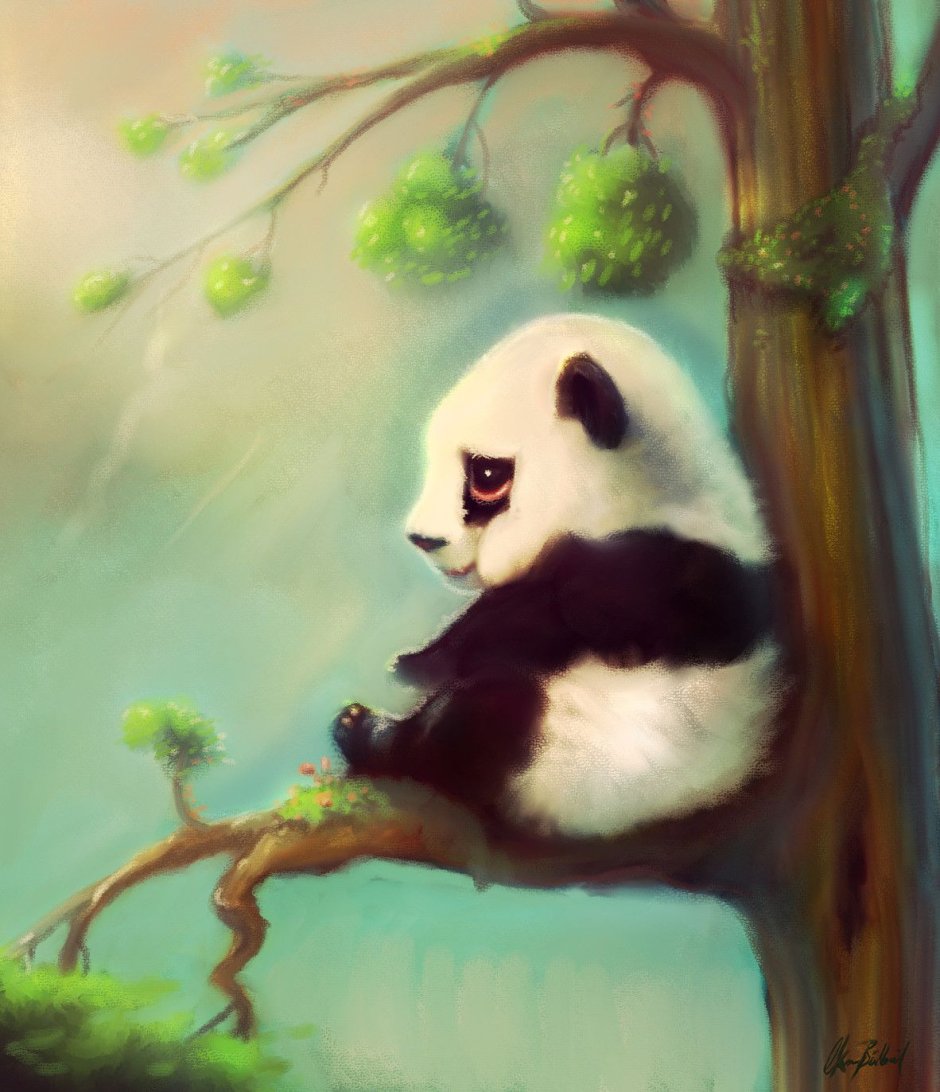 Панда пейзаж