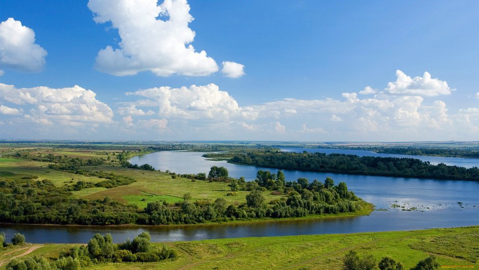 Река Волга просторы Ульяновск