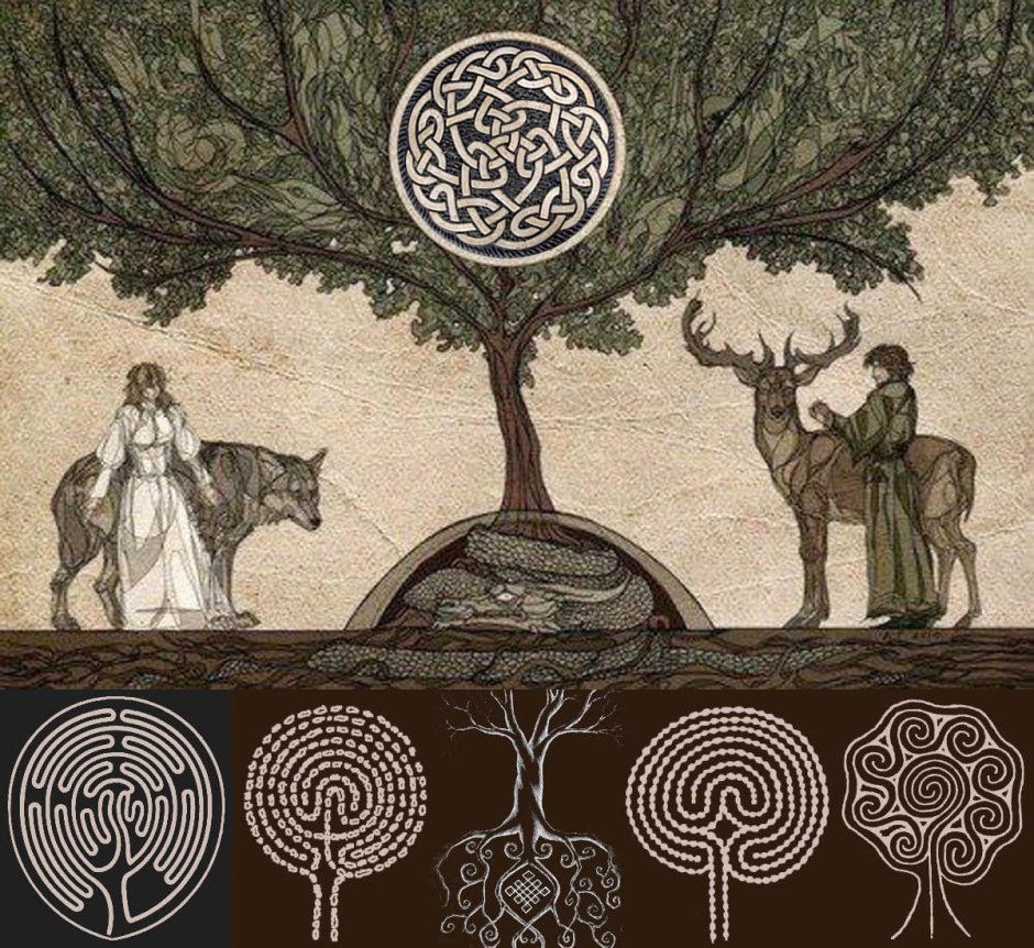 Кельты дерево Иггдрасиль