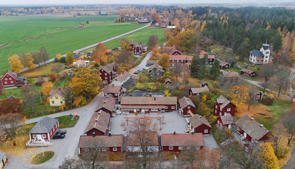 Швеция грюнчан деревня