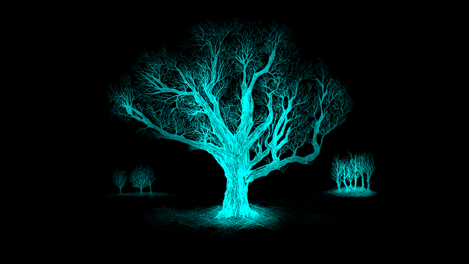 Флуоресцентное дерево