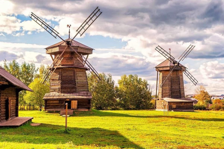 Ветряная мельница Суздальский музей деревянного зодчества