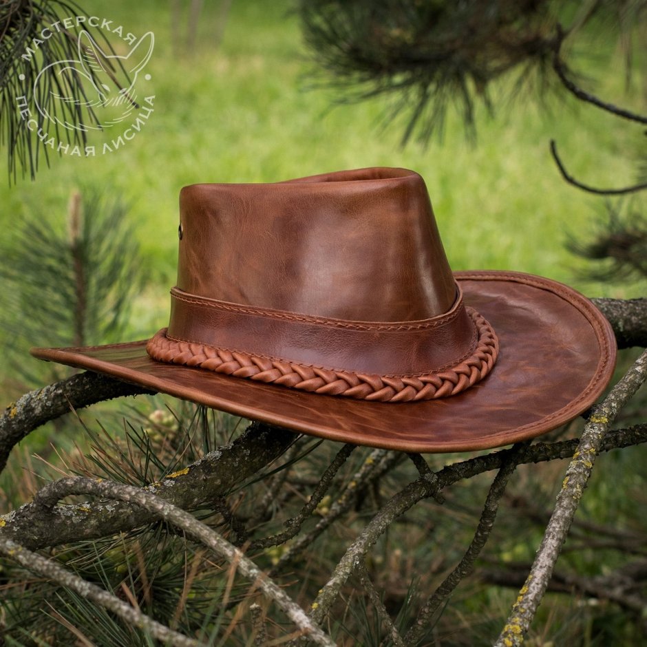 Шляпа кожаная Австралия