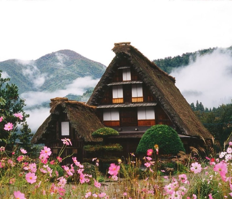Японский традиционный дом гассё дзукури