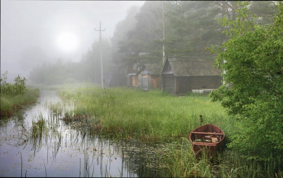 Туман река Церковь деревня