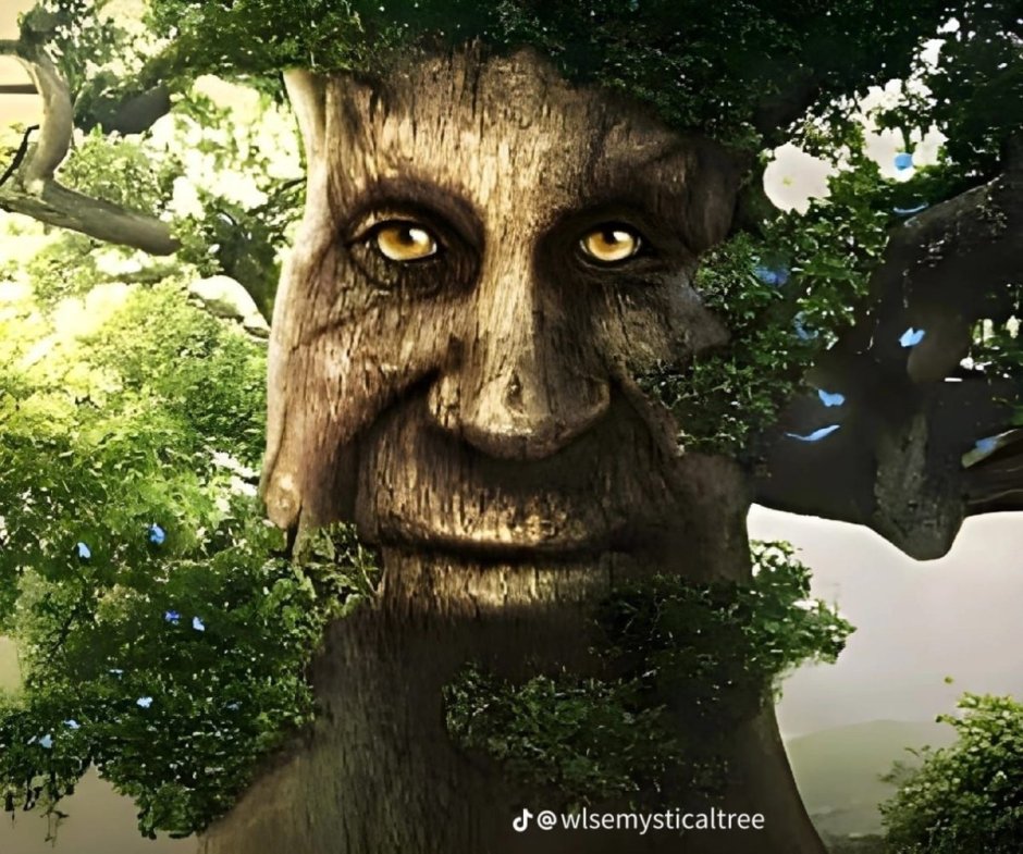 Мистическое дерево с лицом