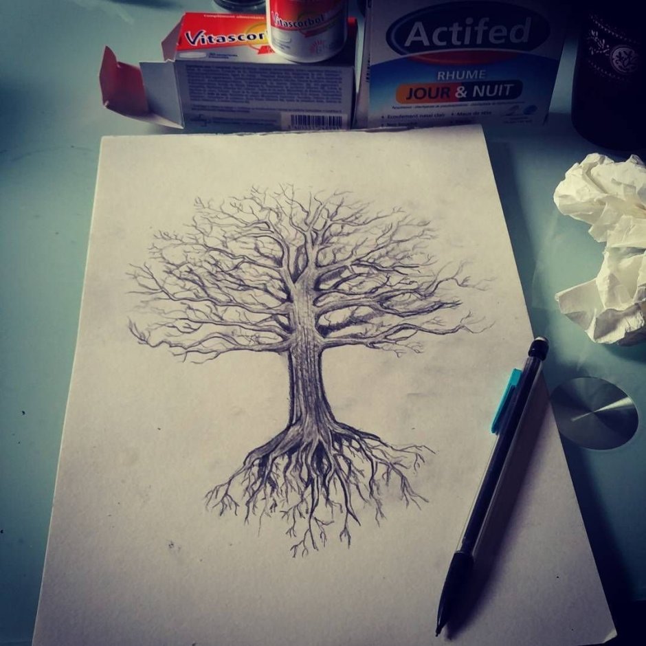 Рисунок дерево Вдохновение