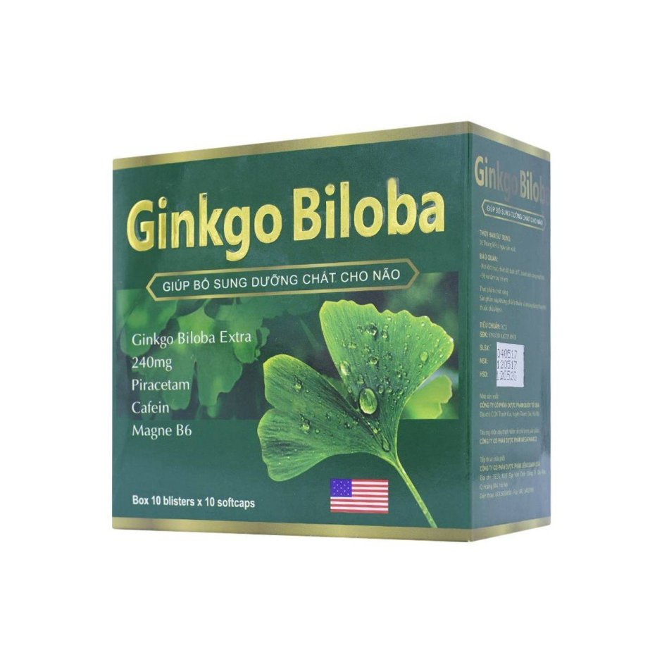 Ginkgo Biloba Extra гинкго билоба 240мг 100 капсул Вьетнам