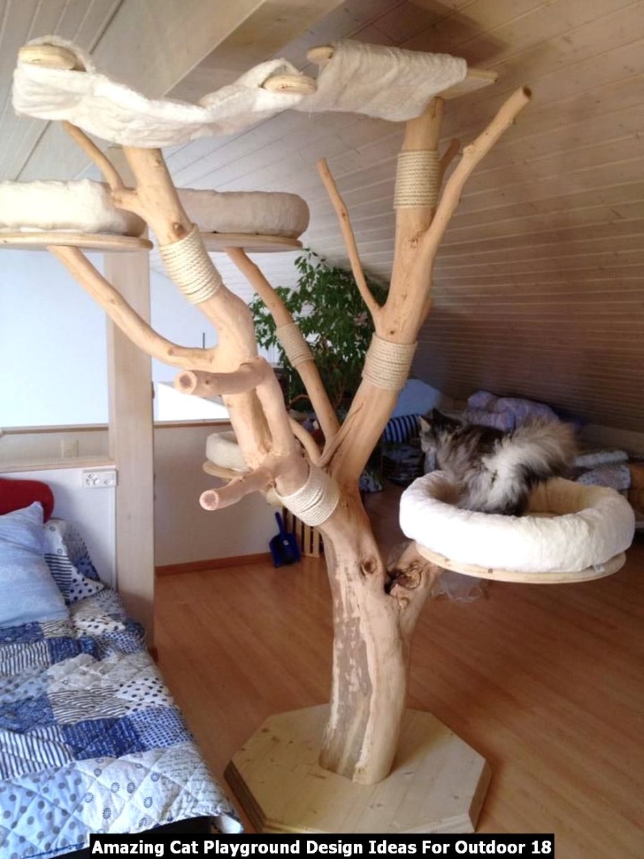 Кошачий домик дерево