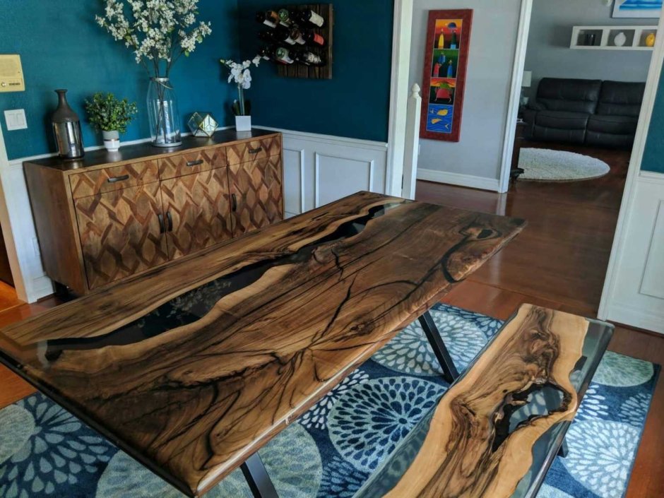 Мебель из слэба дерева