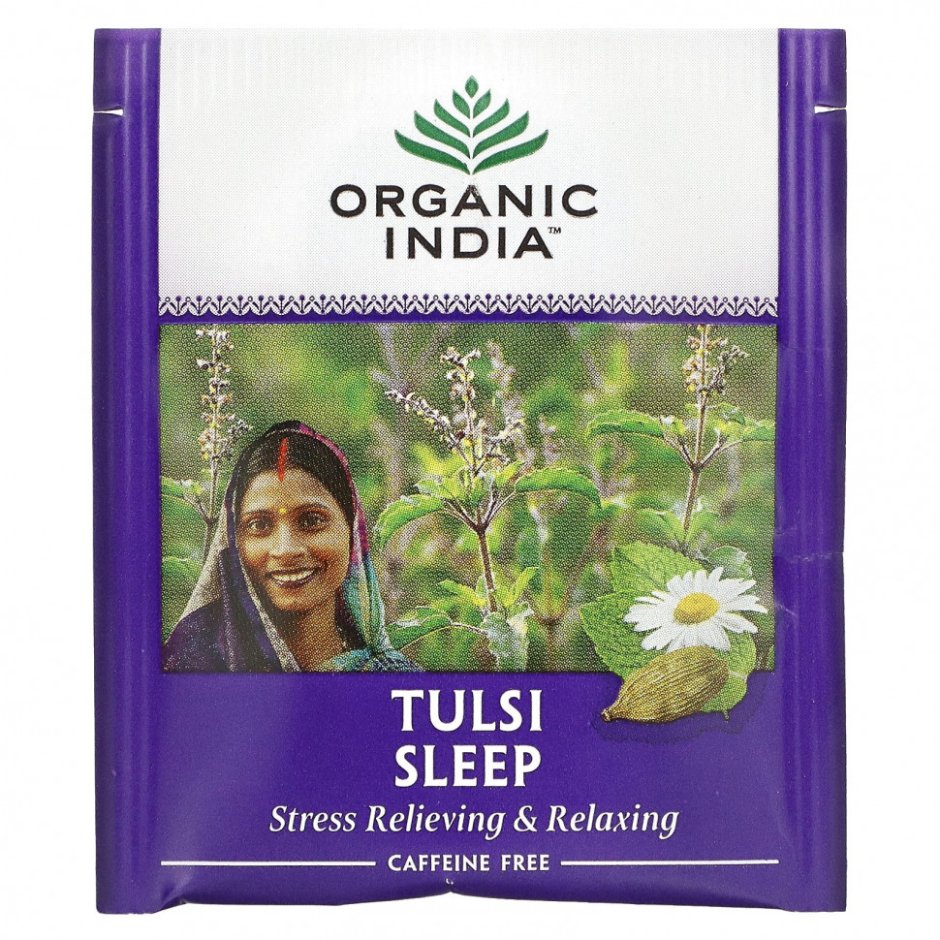 Чай травяной Organic India Tulsi Sleep в пакетиках