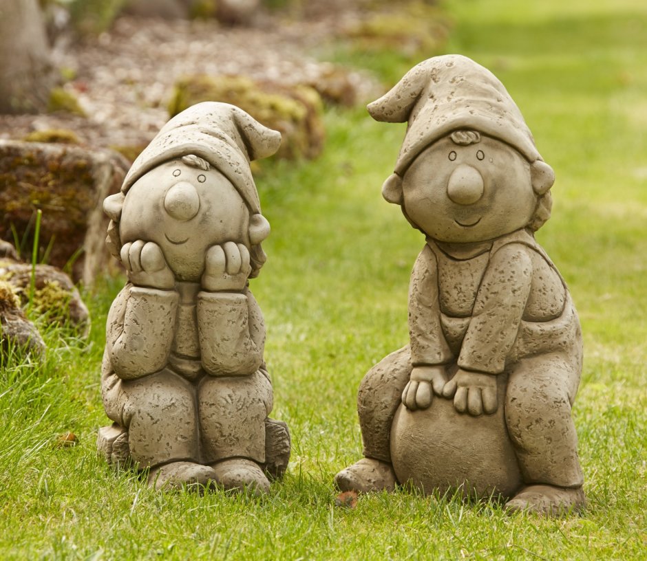 Глиняные фигурки для сада