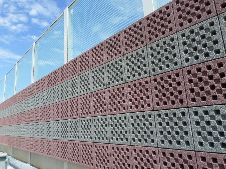 Панели шумозащитные из армированного бетона, "ПШ-80"