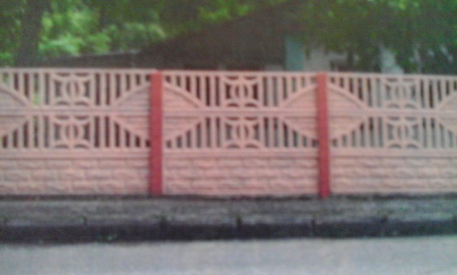 Ажурный бетонный забор