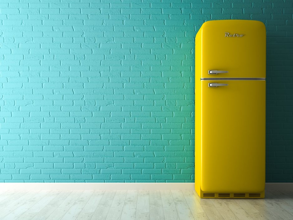 Холодильник в интерьере
