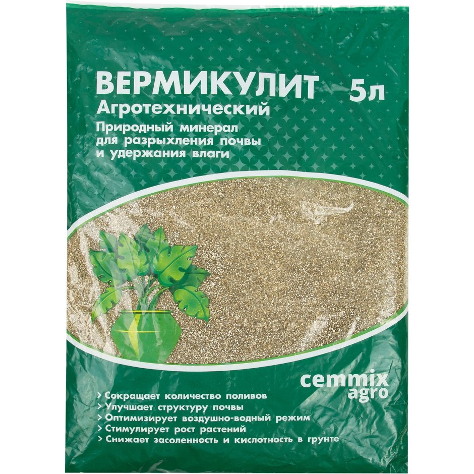 Вермикулит агротехнический Cemmix 10 л мешок